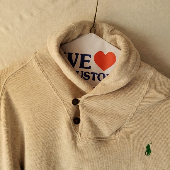 Polo Shawl Collar Sweater - Picture 2 of 4